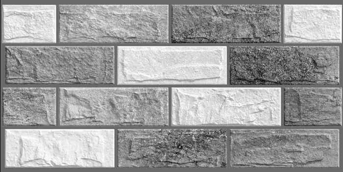 goodwill Ceramic Wall Finishing Tile Slate Gray And White Matte, 300 x 600 mm