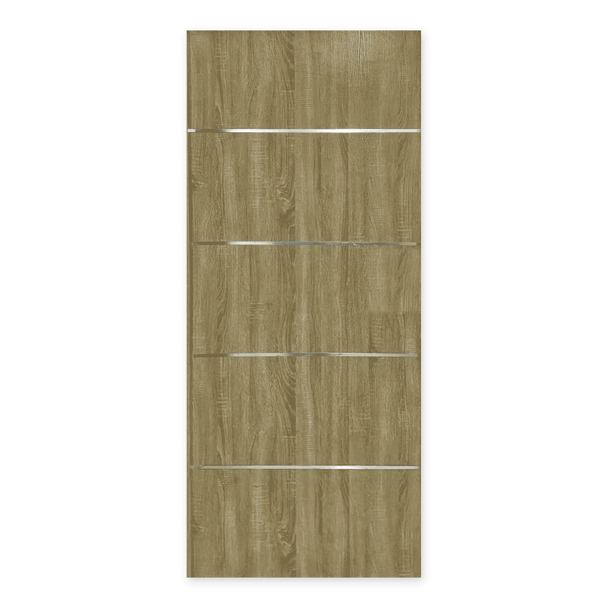 Bhub Flush Hinged Door Aluminium Strip Inlay, (WxH)3x7 ft (T)50 mm