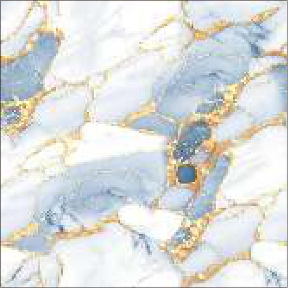 Goodwill Ceramic Floor Tile Pearl Grey Marble / Blue / Gold Polished, 800 x 800 mm