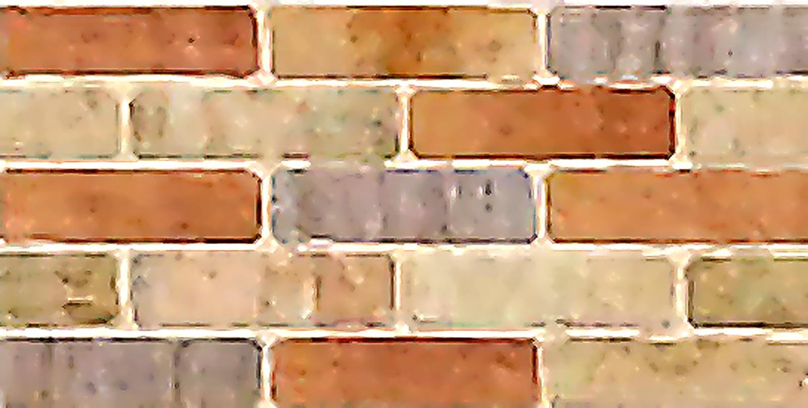 Virony Ceramic Wall Finishing Tile Brown, Mustard, Sand Beige, Ivory Stone face, 250 x 500 mm