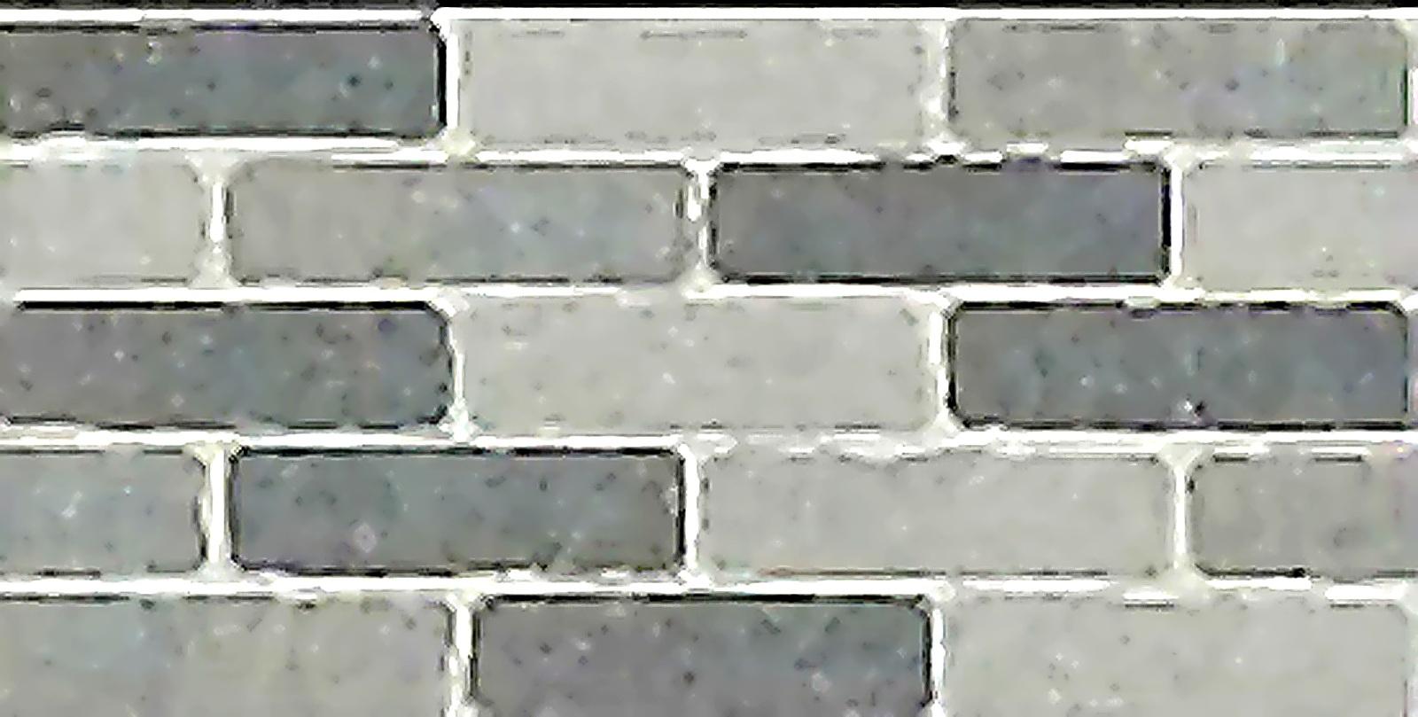 Virony Ceramic Wall Finishing Tile Mid Grey, Light Grey, Pearl White Stone face, 250 x 500 mm
