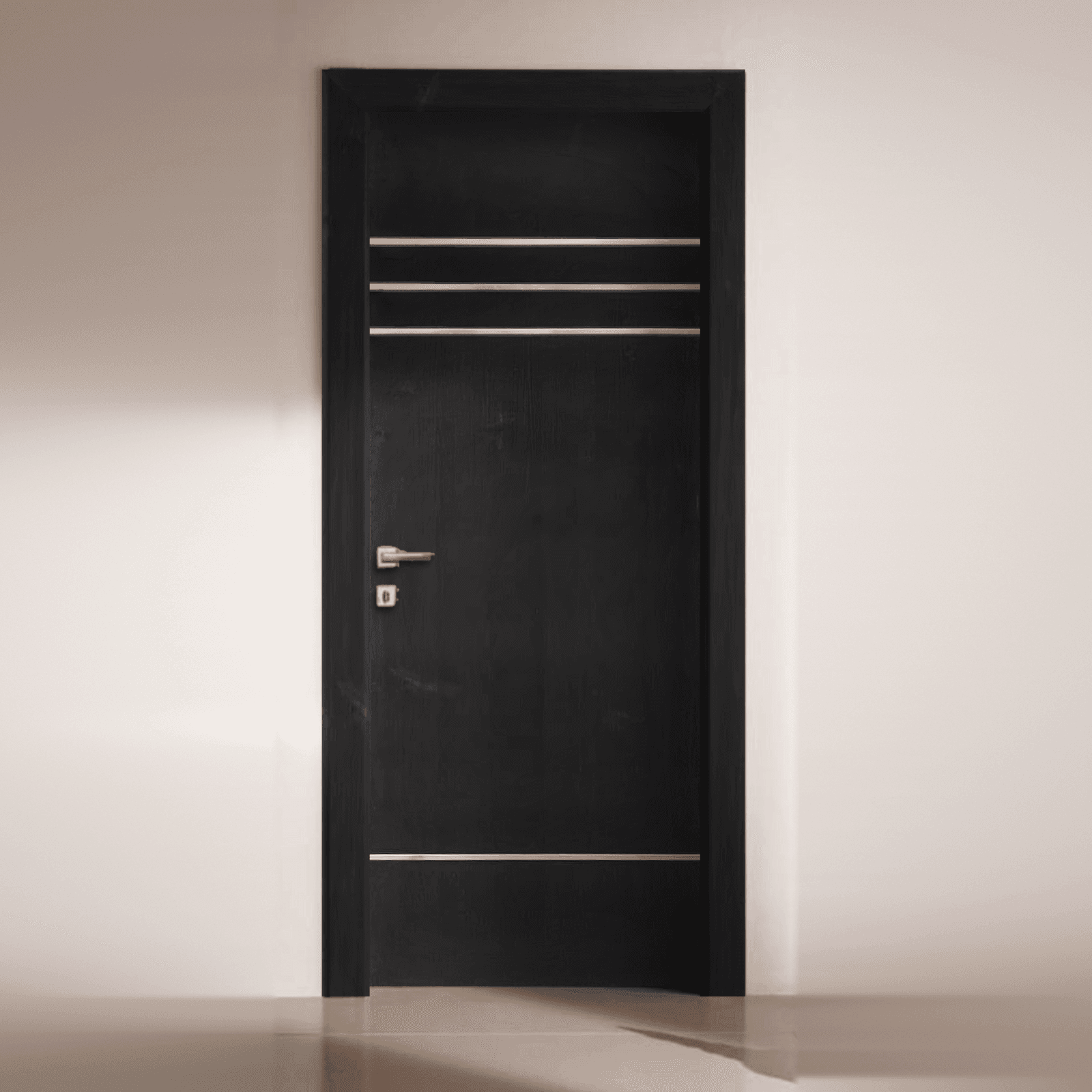 Bhub Flush Hinged Door Aluminium Strip Inlay, (WxH)3x7 ft (T)50 mm — Pieces