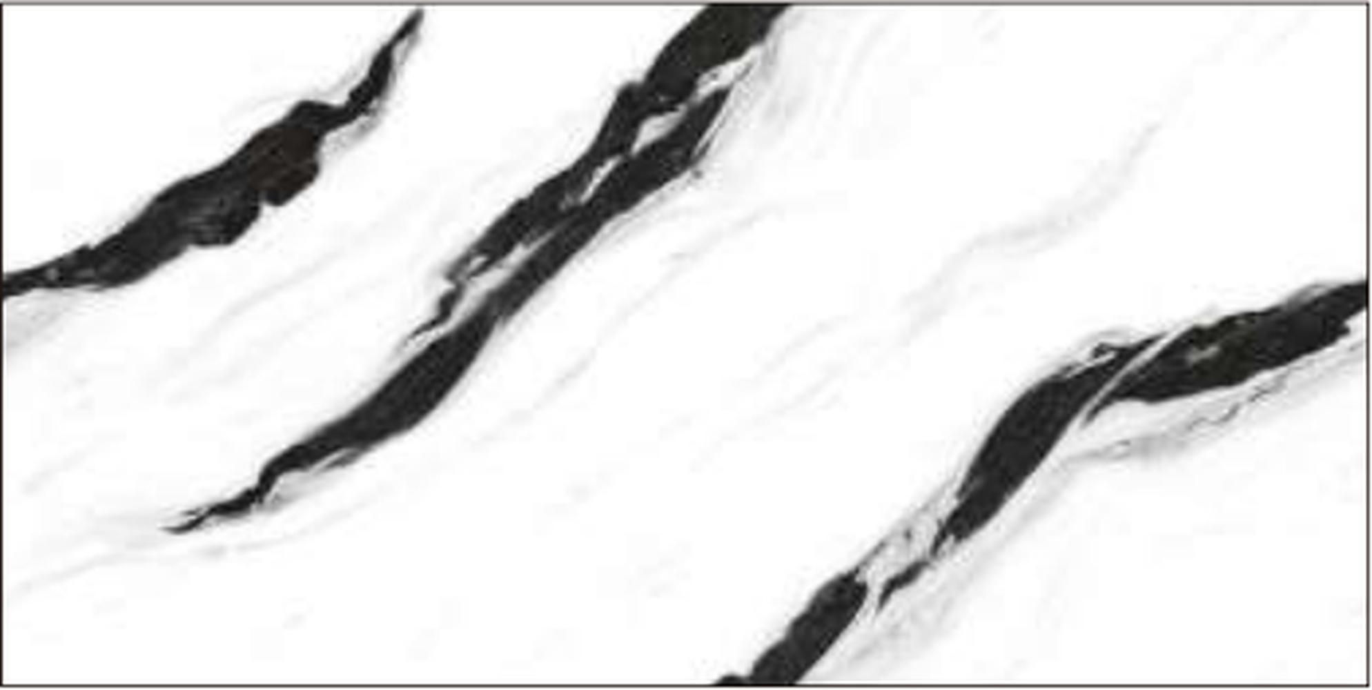 Goodwill Ceramic Wall Tile Nero Black Marble / White Glossy, 300 x 600 mm