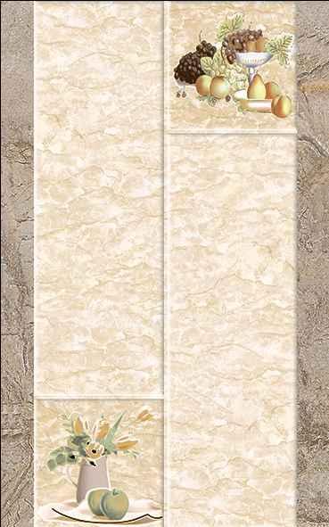 Goodwill Ceramic Wall Finishing Tile Travertine Beige, Cream Marble Inkjet, 250 x 400 mm